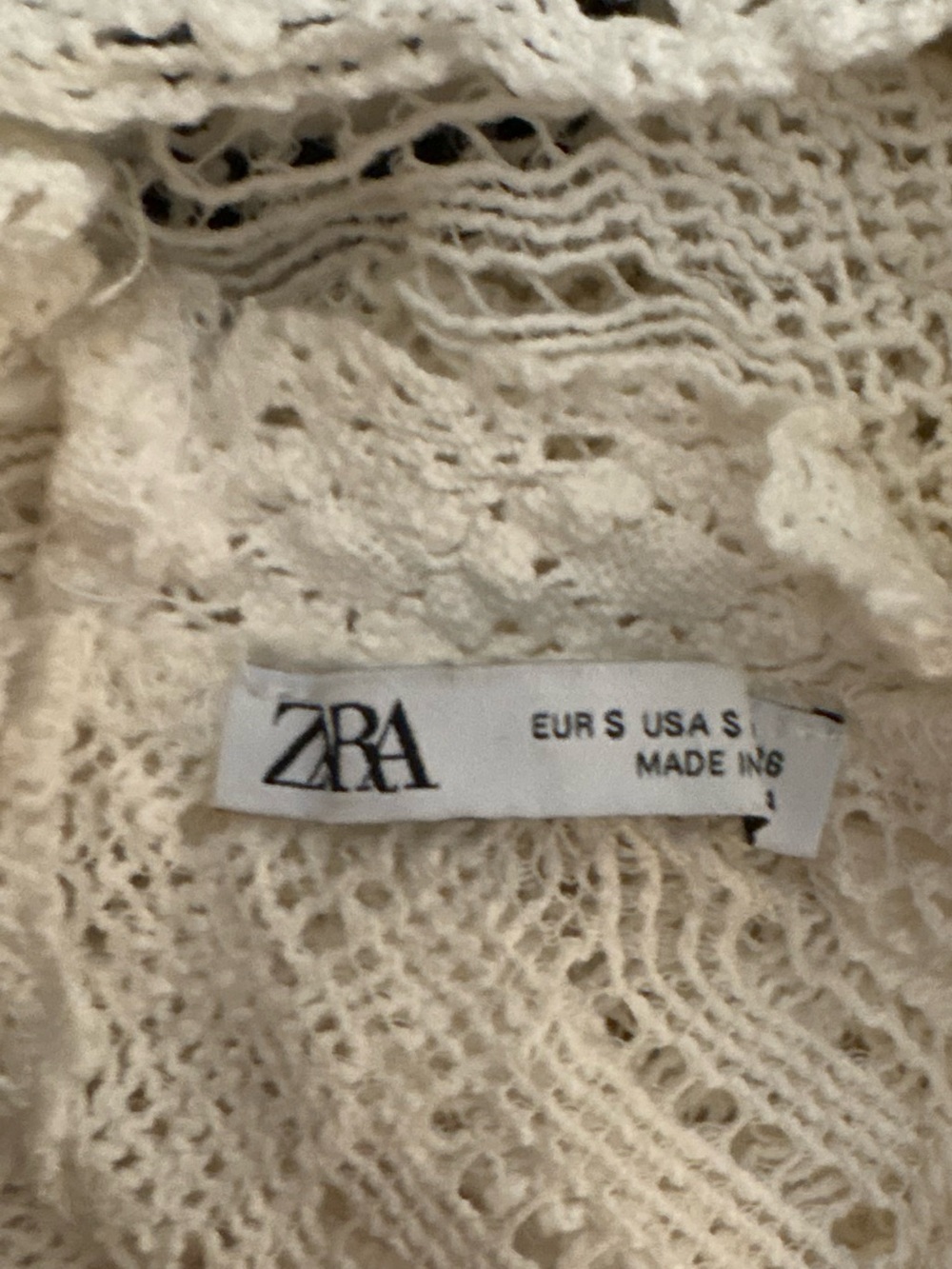 Zara White Knit Sleeveless Tank Top - Picture 4 of 5